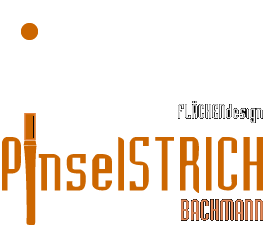 Flächendesign Pinselstrich Bachmann Logo